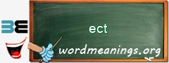 WordMeaning blackboard for ect
